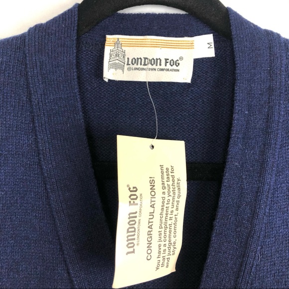 NWT Vintage Lambswool London Fog Sweater Vest - Picture 2 of 6